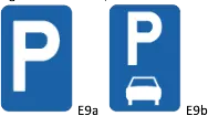 Panneau parking